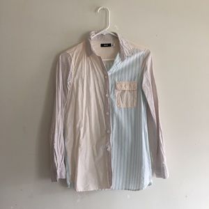 Urban Outfitter BDG Striped Pastel Button Down